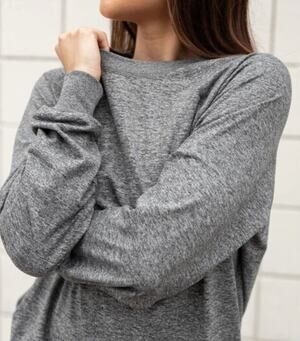 Feat small FlowTech Roam Crewneck Heather Grey Sweatshirt Unisex Pullover NWT